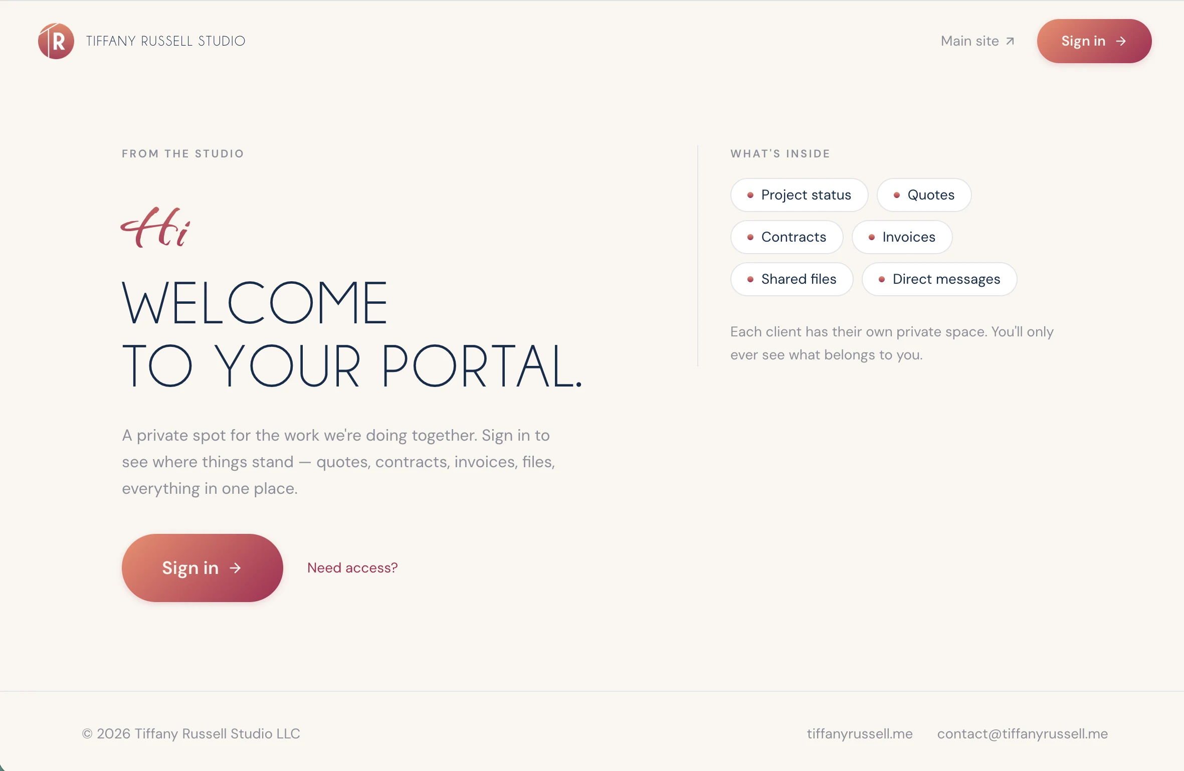 Custom CRM — pipeline view