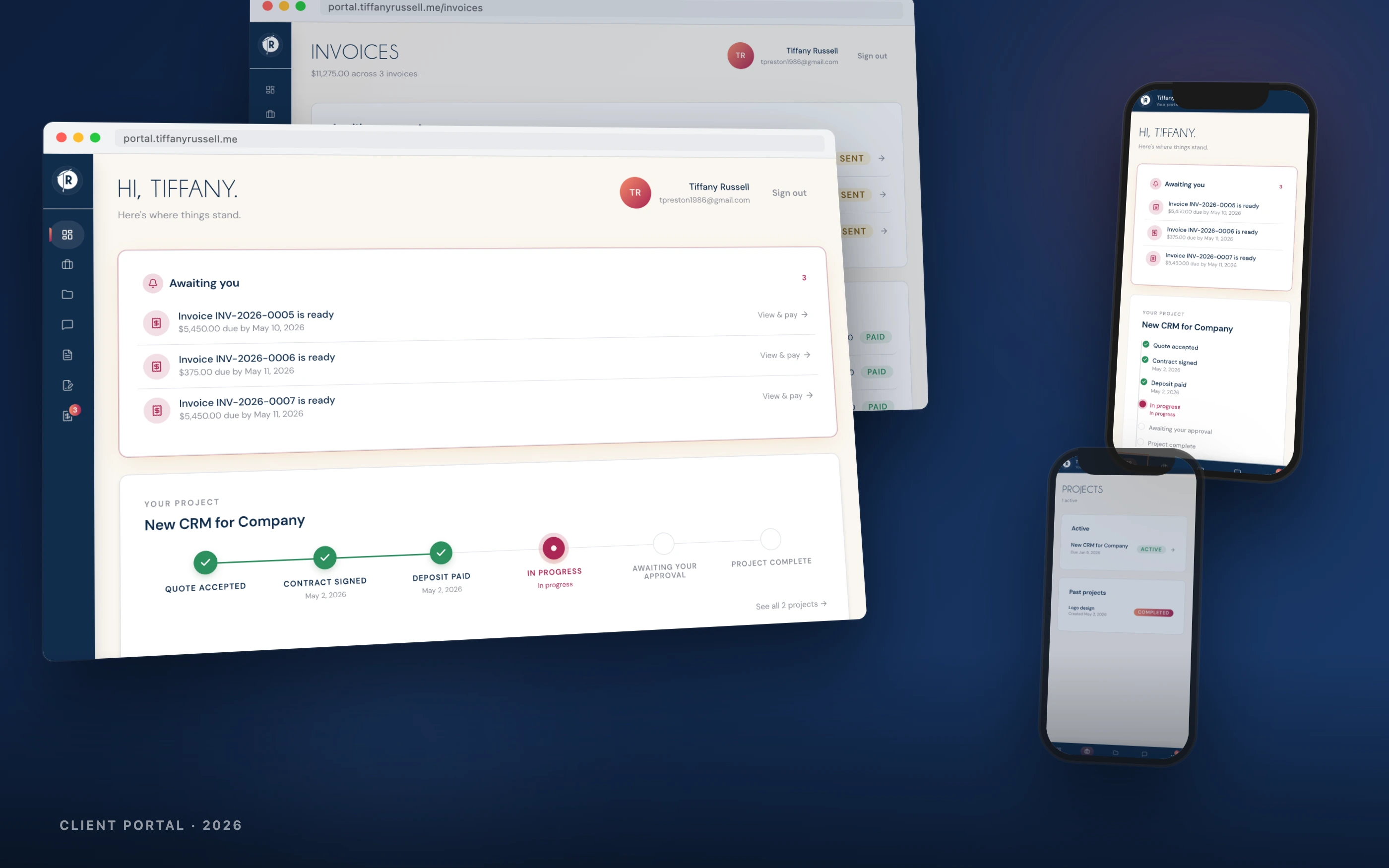 Client Portal — Custom software